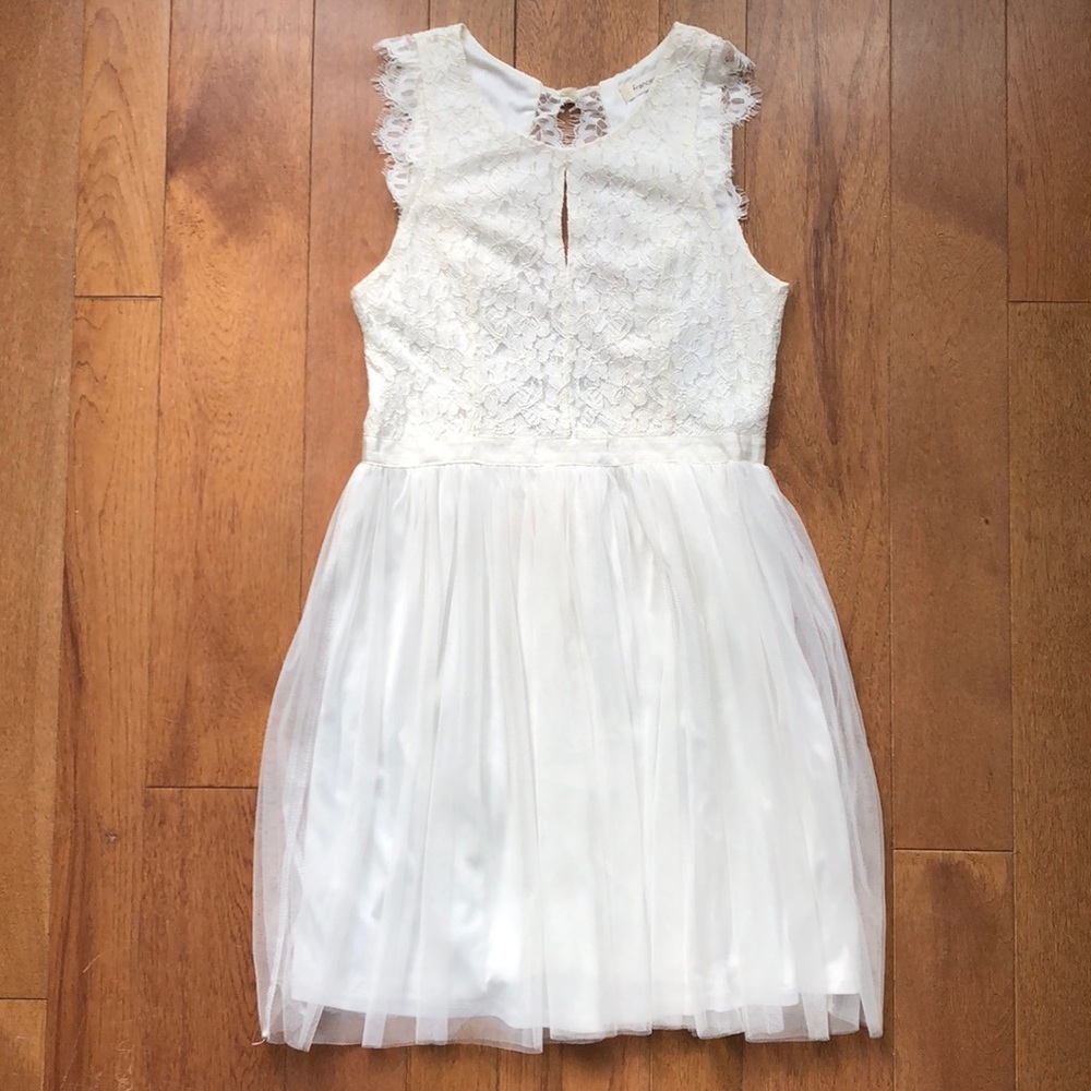 Francescas medium cream lace tulle dress - Picture 2 of 8